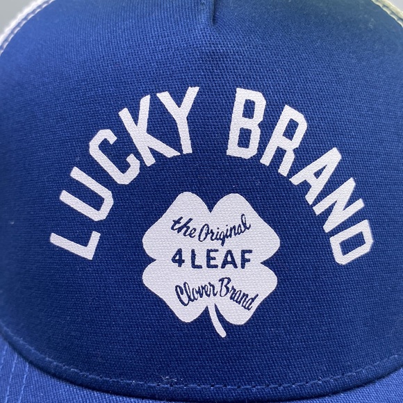 Lucky Branded Trucker Hat Blue / White - Picture 5 of 9